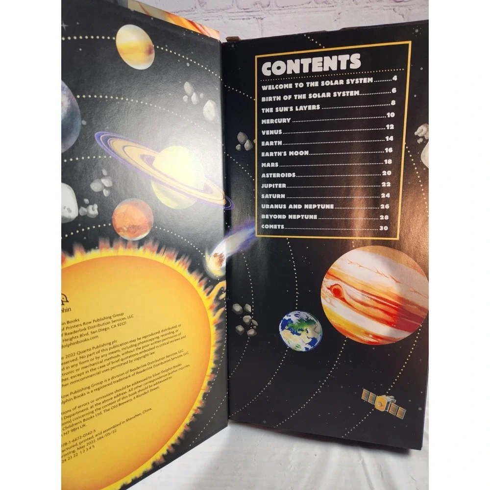 Solar System Model and Book -Build the Model Science Learning Education NEW